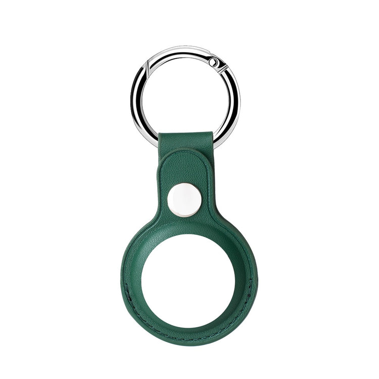 seraCase Leather Apple AirTag Key Holder for Green