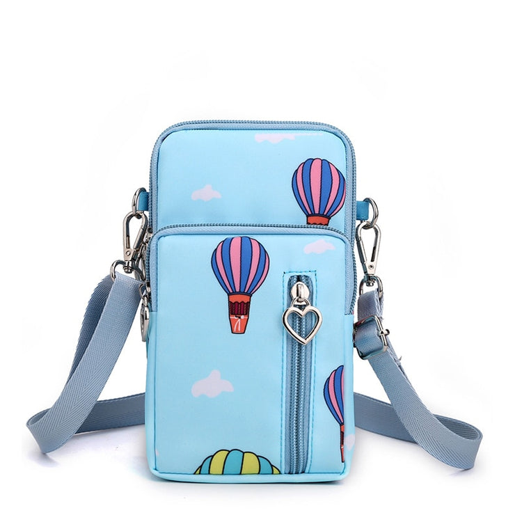 seraCase Cute Casual Neck Phone Pouch for Small QQ Sky Blue