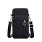 seraCase Shoulder Phone Pouch with Arm Band for Small Black