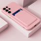 seraCase Stylish Samsung Case With Card Holder for Samsung S22 / Pink