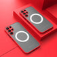seraCase Shockproof Armor MagSafe Compatible Samsung Case for Samsung S22 / Red