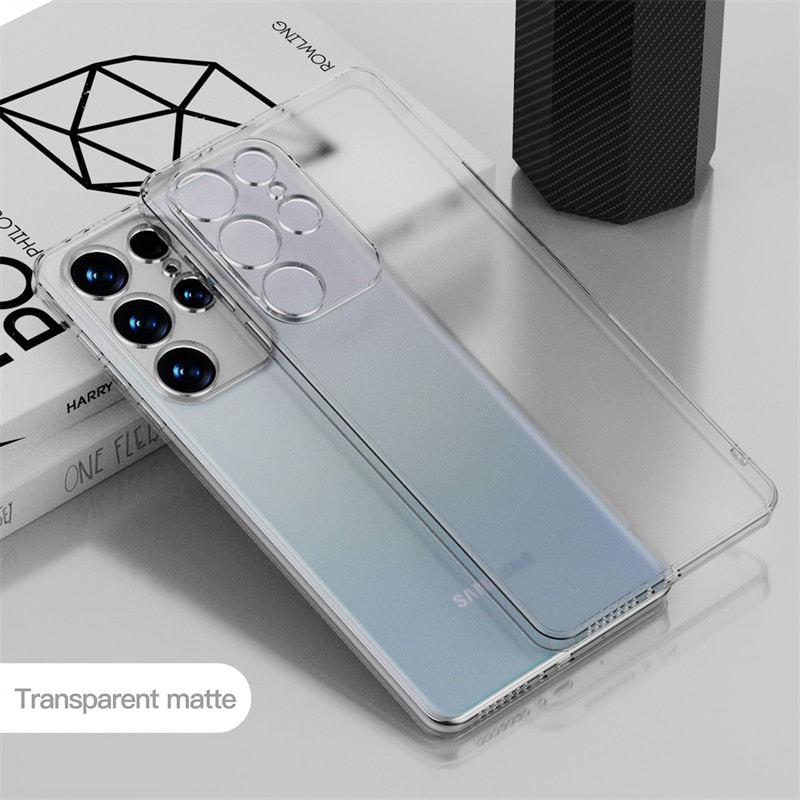 seraCase Electroplated Clear Samsung Case for Samsung S22 / Frosted Clear