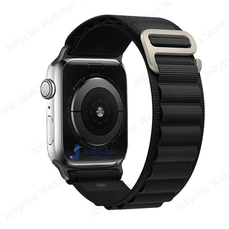 seraCase Alpine Loop Strap for Apple Watch for 42mm 44 45mm 49mm / Black