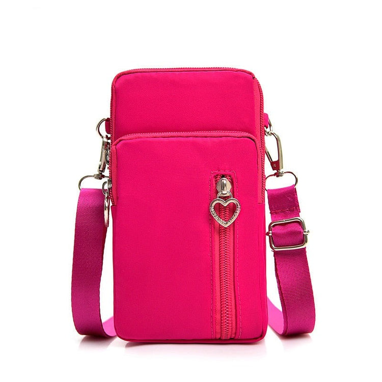 seraCase Shoulder Phone Pouch with Arm Band for Small Rose