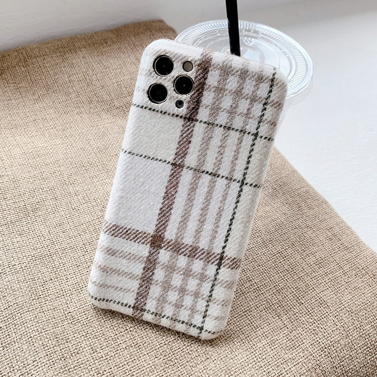seraCase Woollen Plaid iPhone Case for iPhone 12 / Beige
