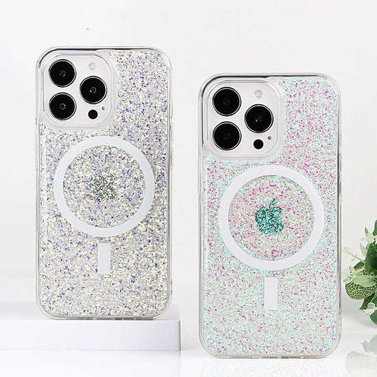 seraCase Glittery Shockproof MagSafe Compatible iPhone Case for