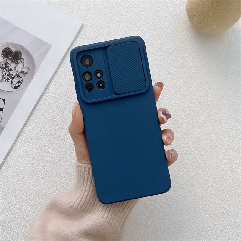 seraCase Colorful Samsung Case with Camera Shutter for Samsung S22 / Dark Blue
