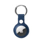 seraCase Handmade Leather Pendant Apple AirTag Holder for Blue