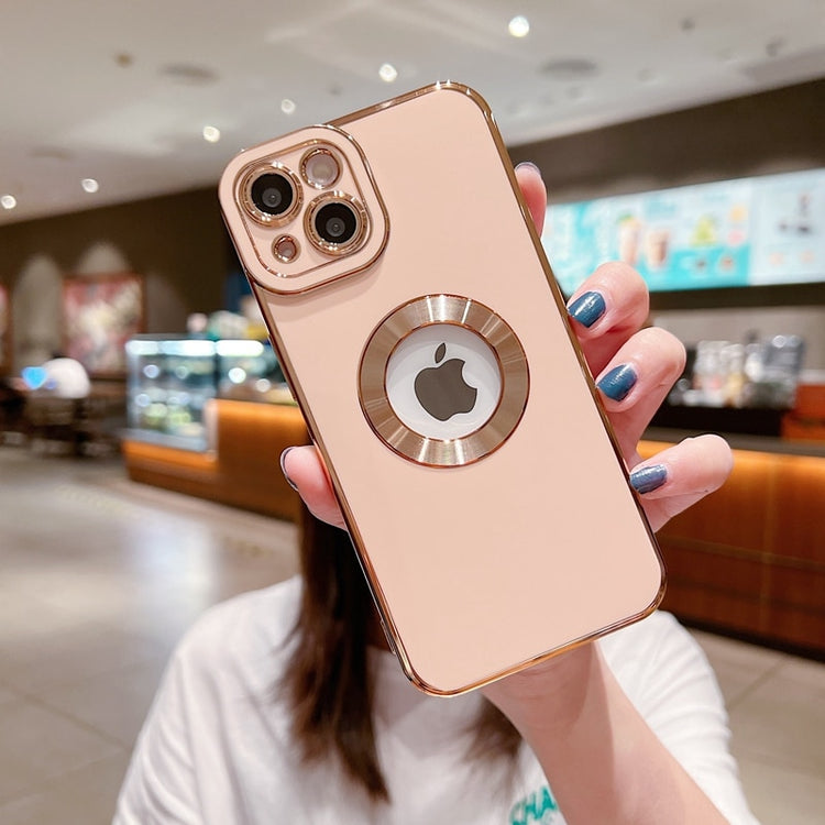 seraCase Luxury Gold Logo Ring Electroplated iPhone Case for iPhone 14 Pro Max / Pink