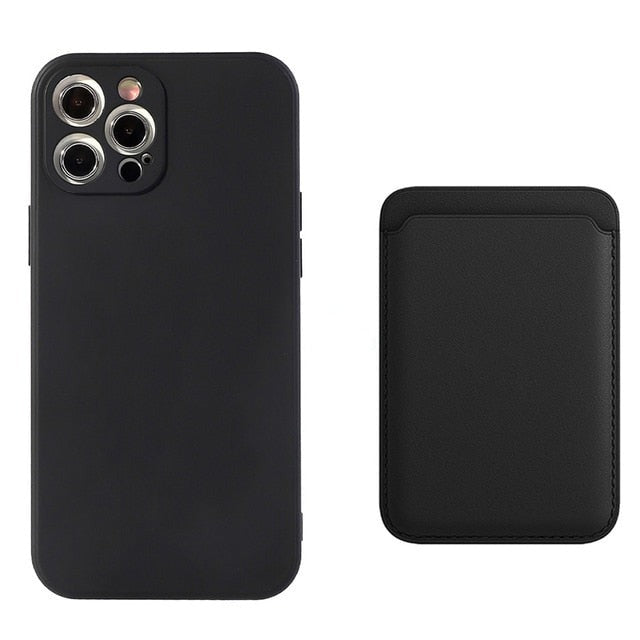 iPhone 13 Pro Max Leather Case  Black (works with MagSafe) - SANDMARC