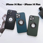 seraCase Elite Leather iPhone Case with Logo Hole for