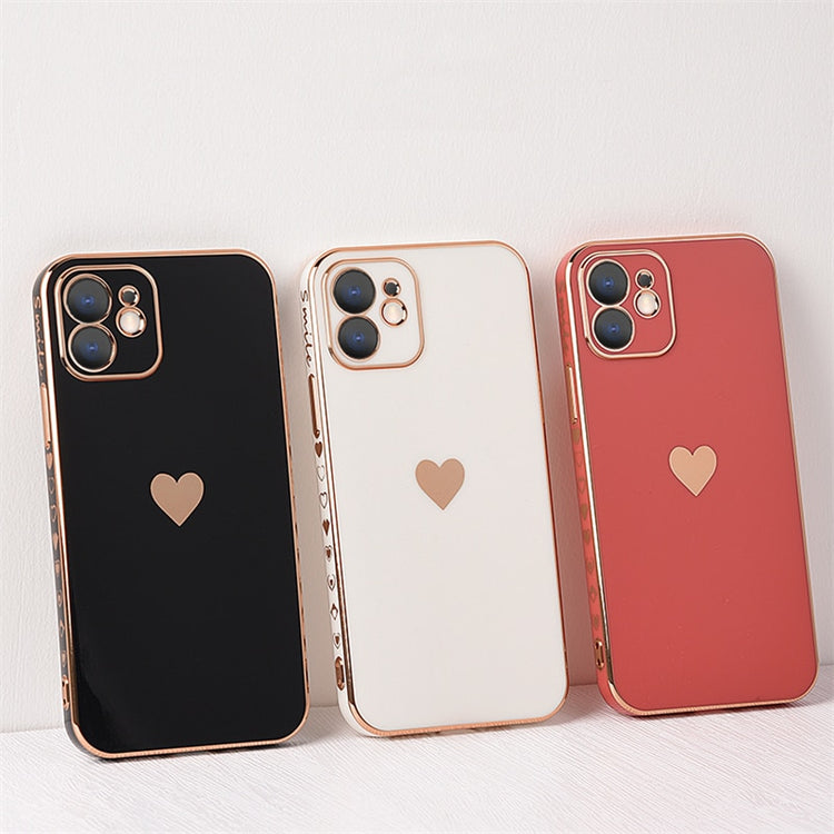 seraCase Luxury Electroplated iPhone Case with Golden Heart for