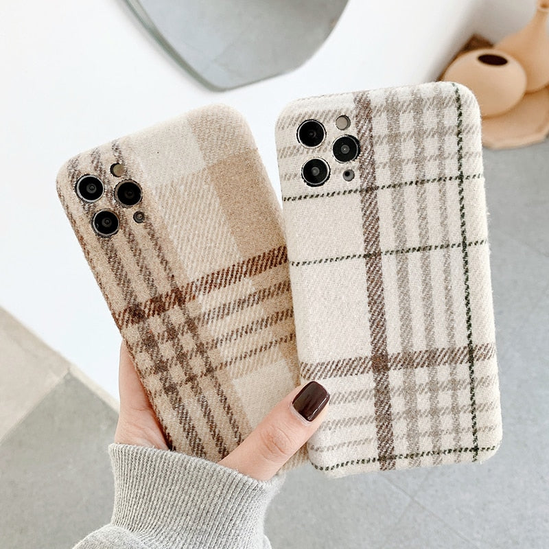 seraCase Woollen Plaid iPhone Case for