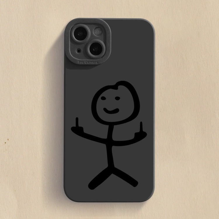 seraCase Fingerup Cartoon iPhone Case for iPhone 14 Pro Max / Black - 1