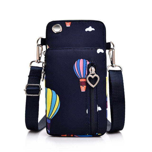 seraCase Shoulder Phone Pouch with Arm Band for Large QQ Blue EJK