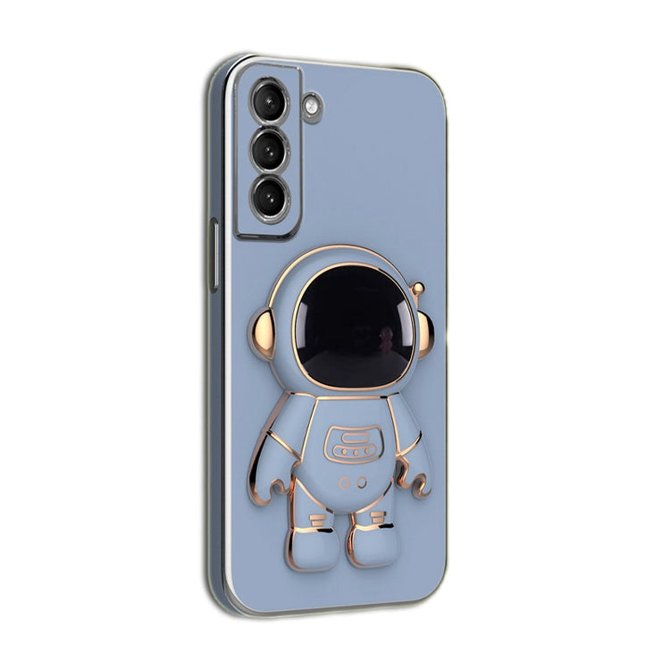 seraCase High Quality Cute Astronaut Holder Stand Samsung Case for Samsung S22 / Blue Grey