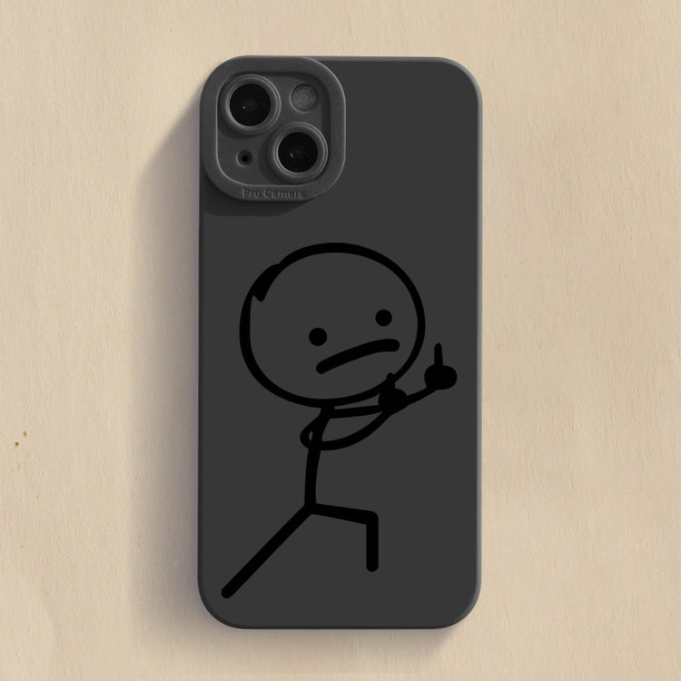 seraCase Fingerup Cartoon iPhone Case for iPhone 14 Pro Max / Black - 2