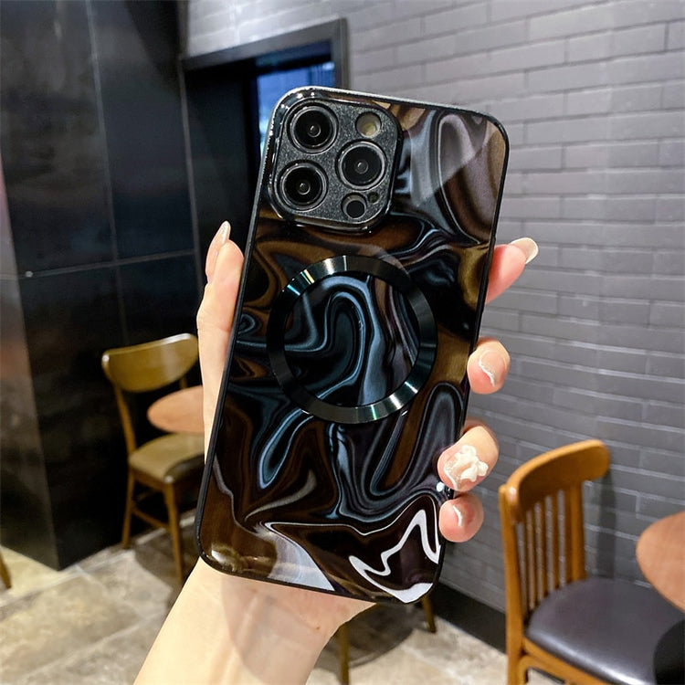 seraCase Elegant Magnetic Marble iPhone Case for