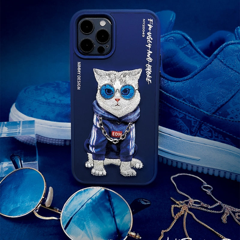 seraCase Luxury 3D iPhone Fashion Cover for iPhone 12 / Blue