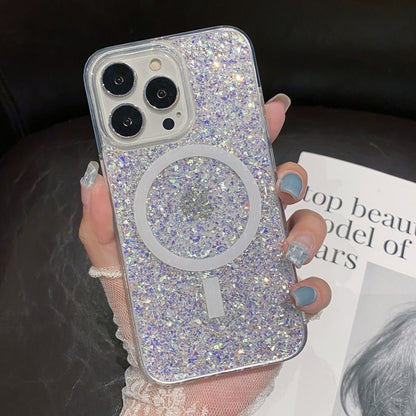 seraCase Glittery Shockproof MagSafe Compatible iPhone Case for iPhone 14 / Purple