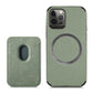 seraCase MagSafe Compatible Carbon Fiber iPhone Case with Leather Wallet for iPhone 13 Pro Max / Green