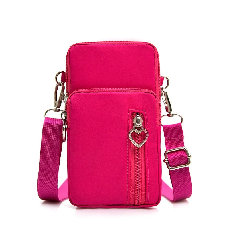 seraCase Shoulder Phone Pouch with Arm Band for Larger Rose