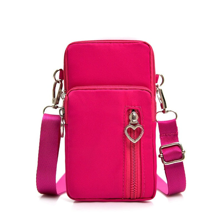 seraCase Shoulder Phone Pouch with Arm Band for Larger Rose