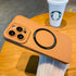 seraCase Cute Leather MagSafe iPhone Case for iPhone 14 Pro Max / Brown
