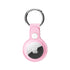 seraCase Handmade Leather Pendant Apple AirTag Holder for Pink