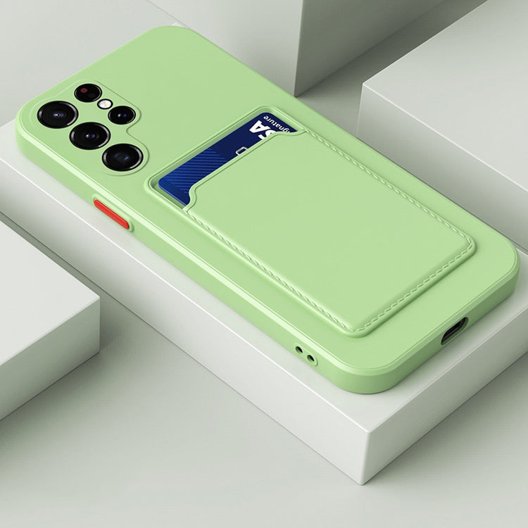 seraCase Stylish Samsung Case With Card Holder for Samsung S22 / Green