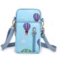 seraCase Shoulder Phone Pouch with Arm Band for Large QQ Sky Blue