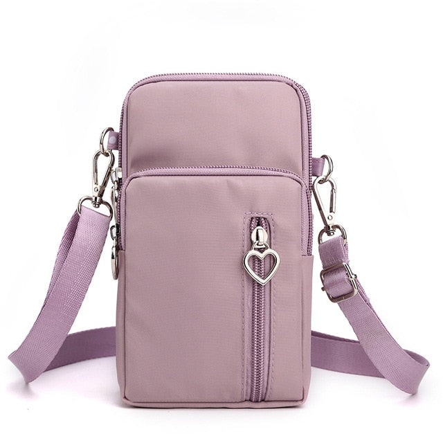 seraCase Shoulder Phone Pouch with Arm Band for Large Deep Pink