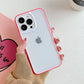 seraCase Shockproof Candy Color Transparent iPhone Case for iPhone 13 Pro Max / Red