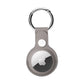 seraCase Handmade Leather Pendant Apple AirTag Holder for Gray