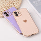 seraCase Luxury Electroplated iPhone Case with Golden Heart for