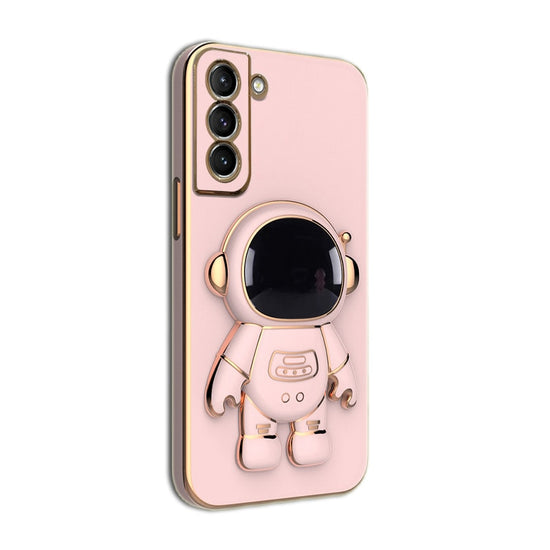 seraCase High Quality Cute Astronaut Holder Stand Samsung Case for Samsung S22 / Pink