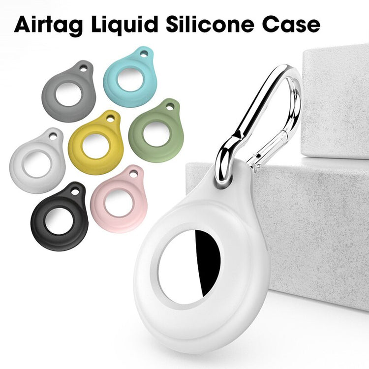 seraCase Silicone Apple AirTag Holder with Hook or Nylon Strap for