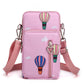 seraCase Shoulder Phone Pouch with Arm Band for Large QQ Pink