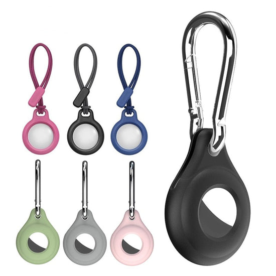 seraCase Silicone Apple AirTag Holder with Hook or Nylon Strap for
