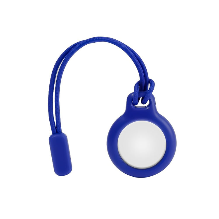 seraCase Silicone Apple AirTag Holder with Hook or Nylon Strap for Blue-B