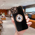 seraCase Luxury Gold Logo Ring Electroplated iPhone Case for iPhone 14 Pro Max / Black