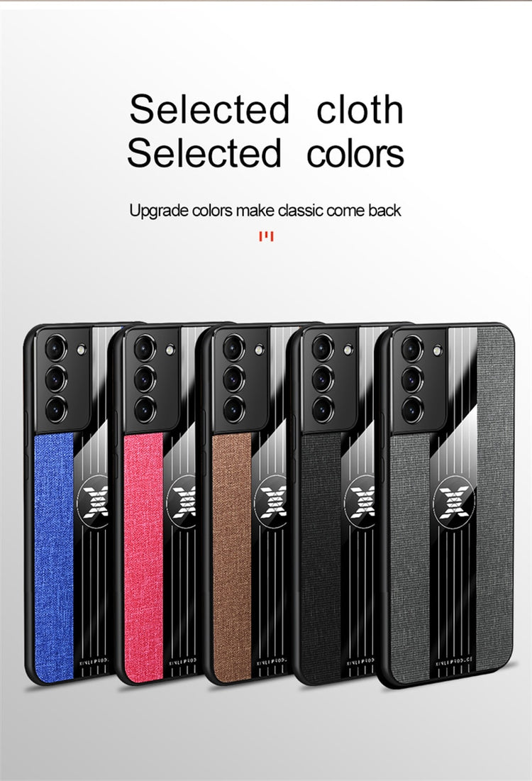 seraCase Linen Samsung Case with Magnetic Ring Holder for