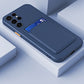 seraCase Stylish Samsung Case With Card Holder for Samsung S22 / Dark Blue