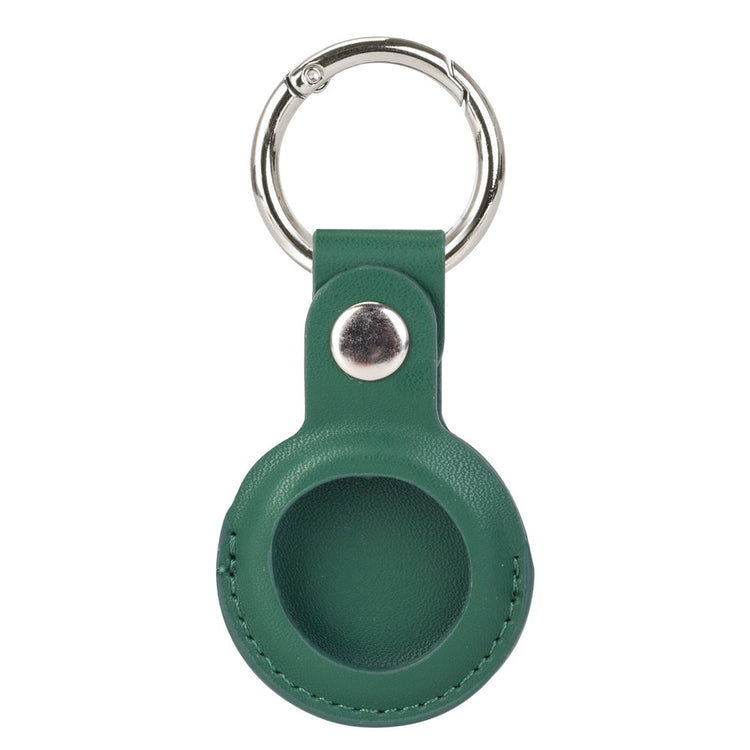 seraCase Leather Apple AirTag Key Holder for Green 1