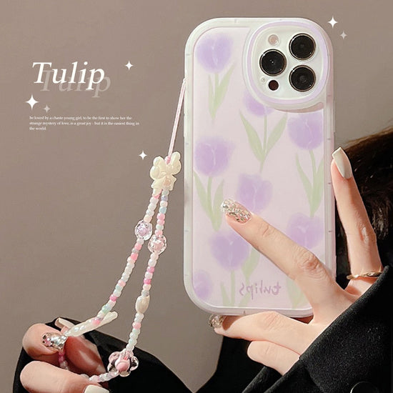 seraCase Cute Purple Tulips iPhone case for
