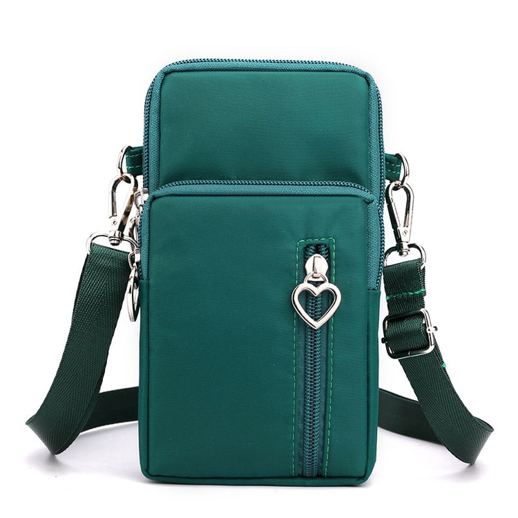 seraCase Shoulder Phone Pouch with Arm Band for Large Green