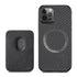 seraCase MagSafe Compatible Carbon Fiber iPhone Case with Leather Wallet for iPhone 13 Pro Max / Black