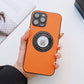 seraCase Elite Leather iPhone Case with Logo Hole for