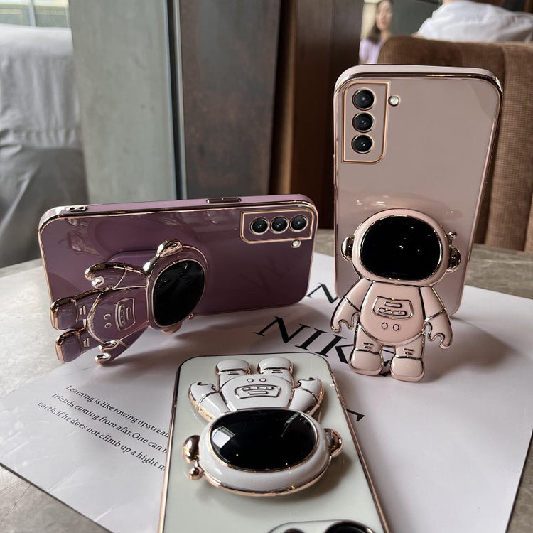 seraCase High Quality Cute Astronaut Holder Stand Samsung Case for