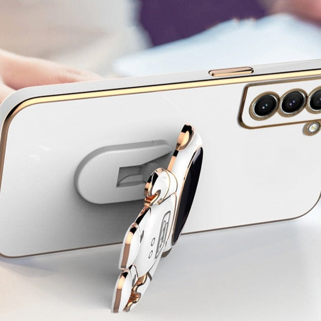 seraCase High Quality Cute Astronaut Holder Stand Samsung Case for